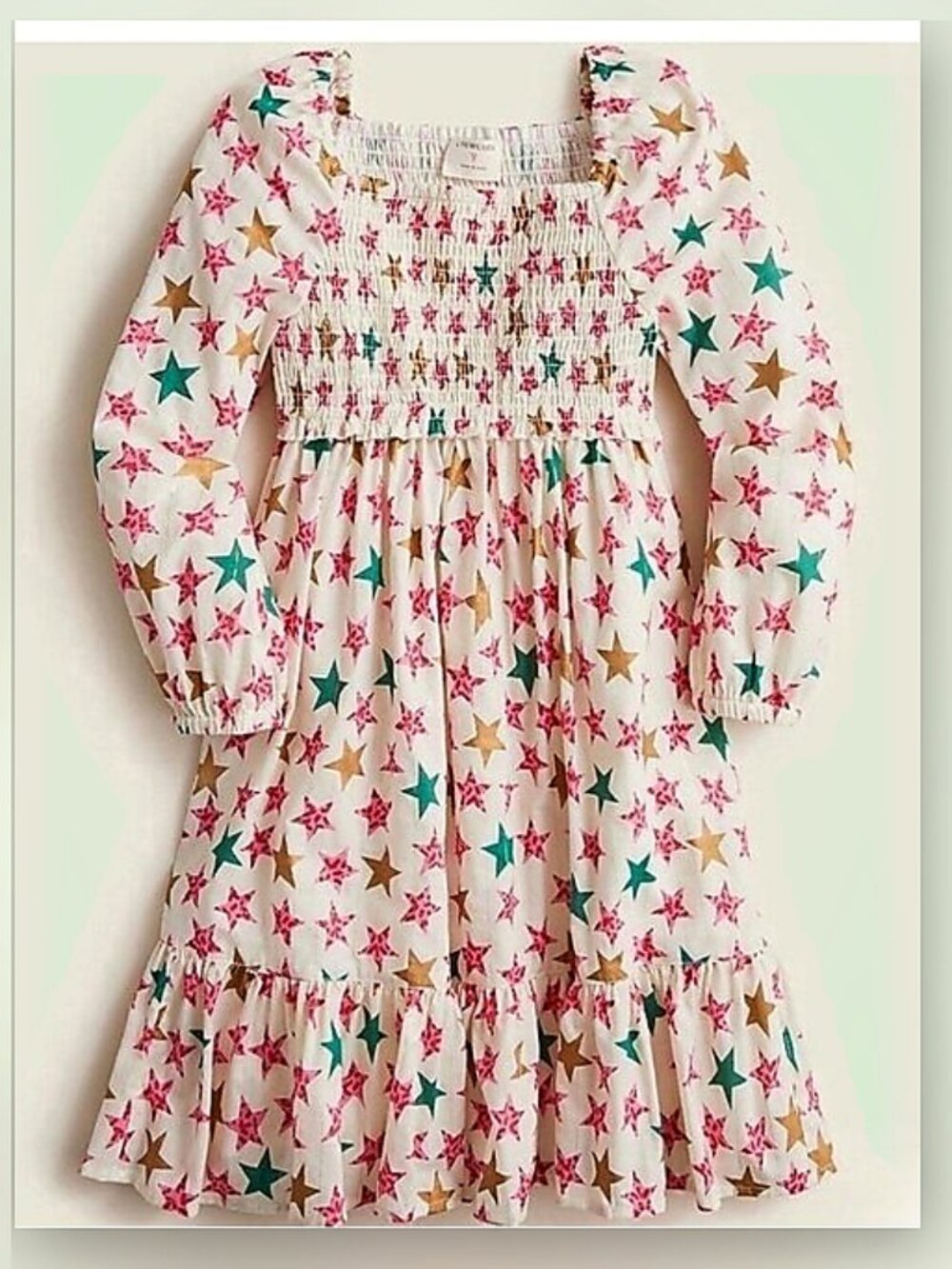 Jcrew Crewcuts Girls Sparkle Stars Dress Size 3Y